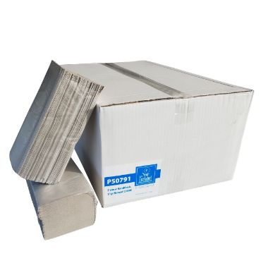 Afbeeldingen van Z-vouw handdoeken 1L recycl. naturel 50x