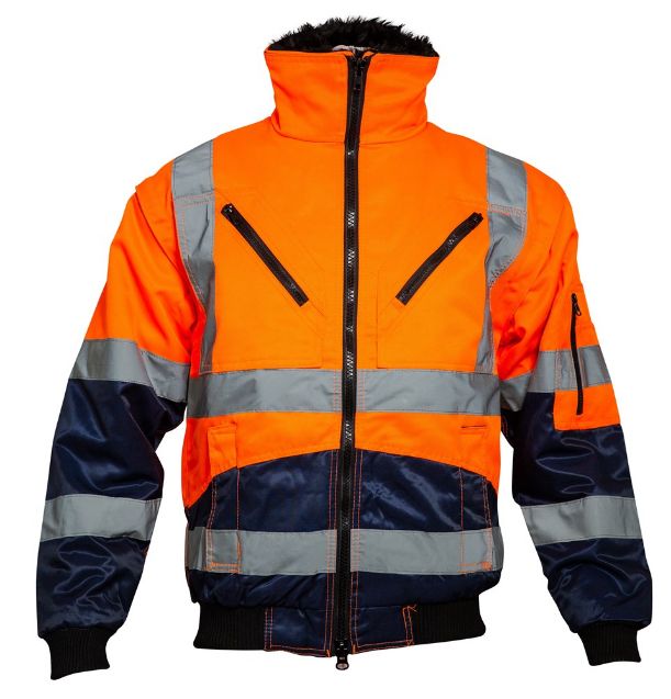 Afbeeldingen van Oxxa Pilotjack 0964 oranje/blauw XXL