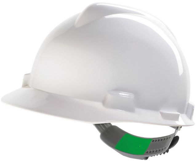 Afbeeldingen van MSA v-helm PE V-Gard Push-Key wit
