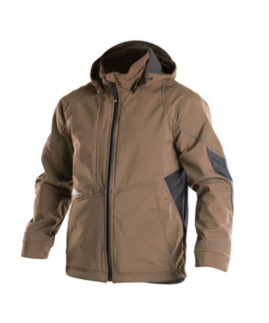 Afbeeldingen van Dassy Softshell Gravity leem/grijs  M