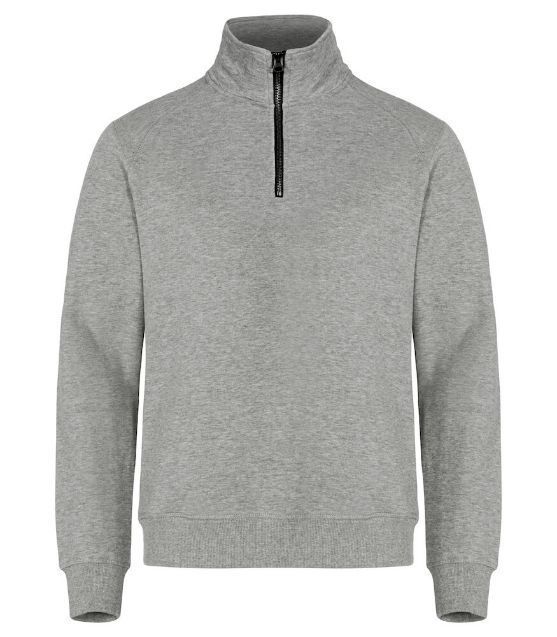 Afbeeldingen van Classic half zip grijsmelange l
