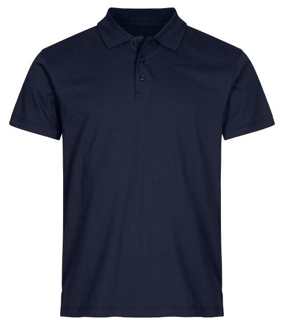 Afbeeldingen van Clique basic Polo 028230  d.blauw xl