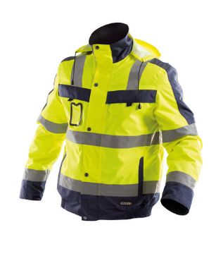 Afbeeldingen van Dassy winter jack Lima geel/ blauw