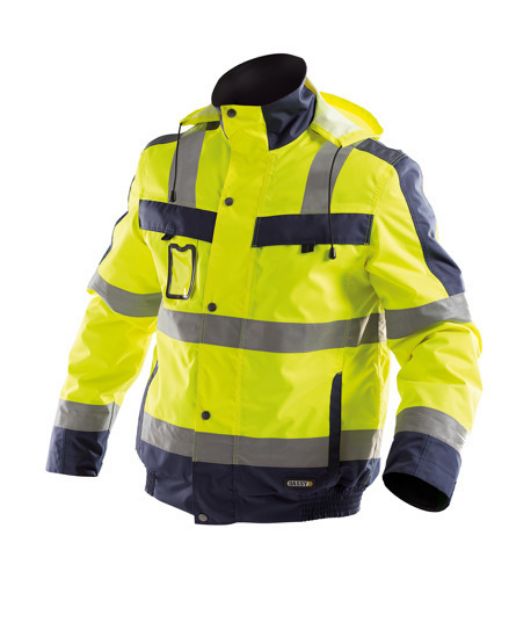 Afbeeldingen van Dassy winter jack Lima geel/blauw M