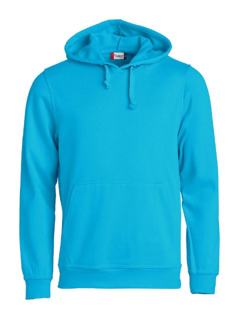 Afbeeldingen van Basic hoody turquoise l