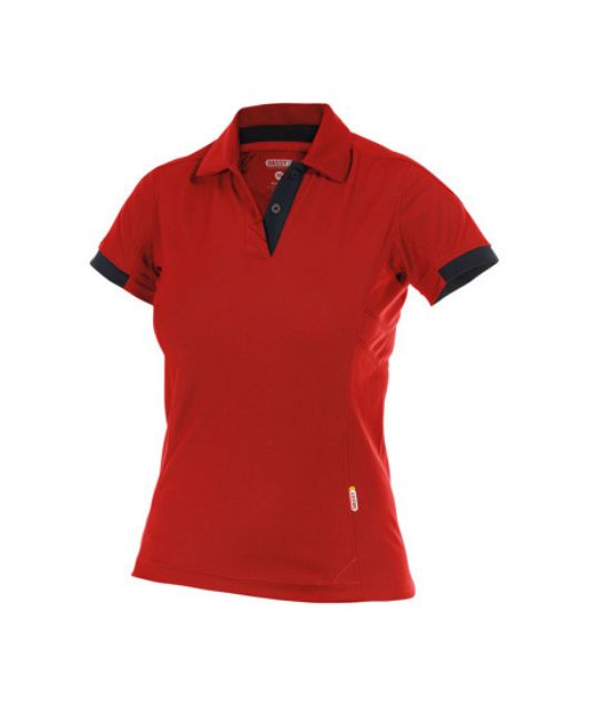 Afbeeldingen van Dassy poloTraxion Women rood/zw S