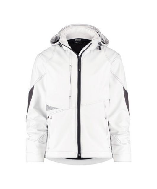 Afbeeldingen van Dassy Softshell Gravity wit/grijs XL