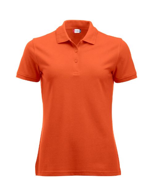 Afbeeldingen van Manhattan dames polo diep oranje xl
