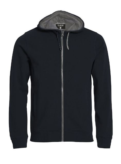 Afbeeldingen van Classic hoody full zip zwart m