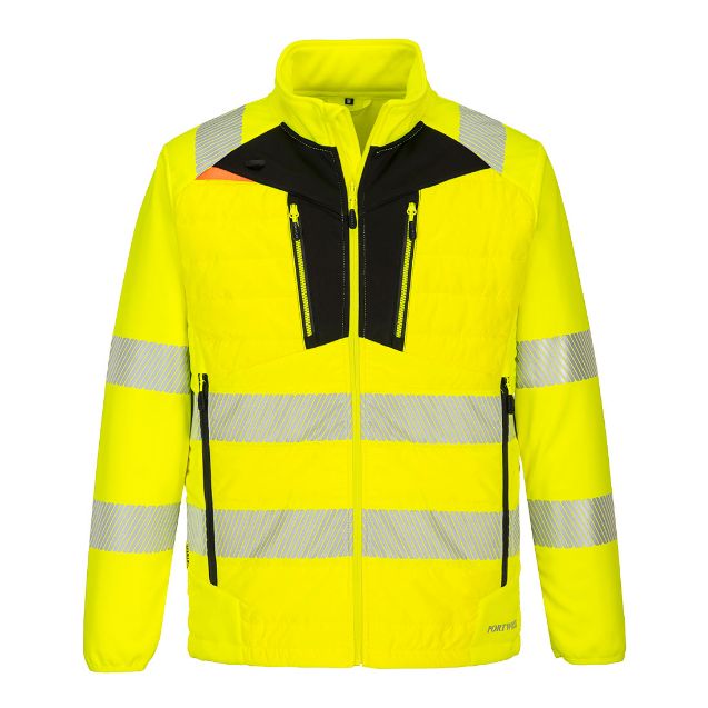 Afbeeldingen van PW Werkjas Hi-Vis DX473 geel/zwart XL