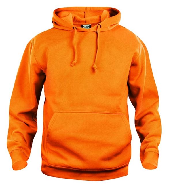 Afbeeldingen van Basic hoody signaaloranje xl