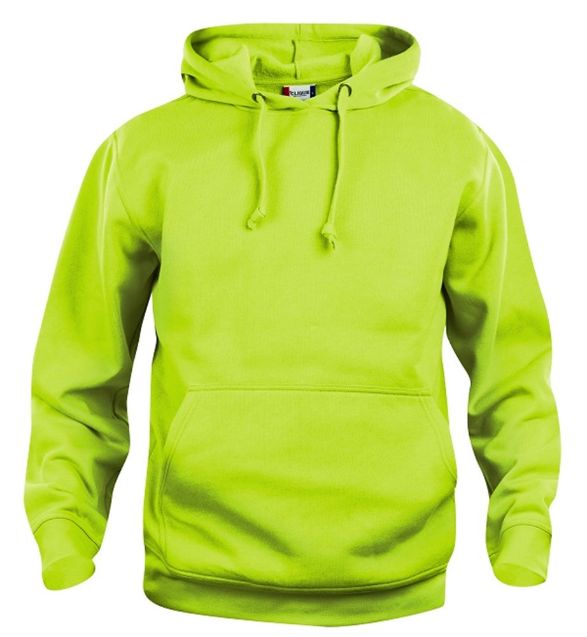 Afbeeldingen van Basic hoody signaalgroen xl