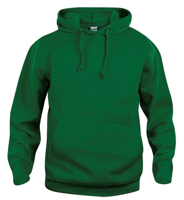 Afbeeldingen van Basic hoody flessengroen m