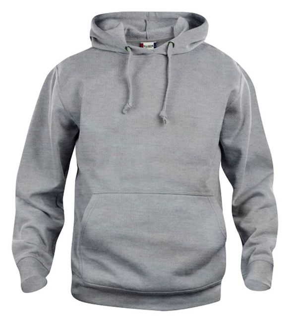 Afbeeldingen van Basic hoody grijsmelange m