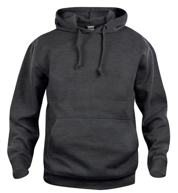 Afbeeldingen van Basic hoody antraciet melange xl