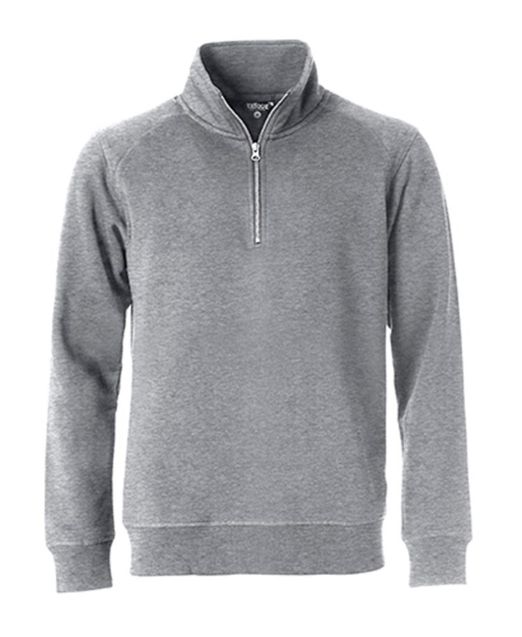 Afbeeldingen van Classic half zip grijsmelange l
