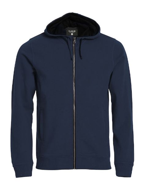 Afbeeldingen van Classic hoody full zip dark navy m