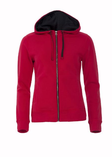 Afbeeldingen van Classic hoody full zip ds rood l
