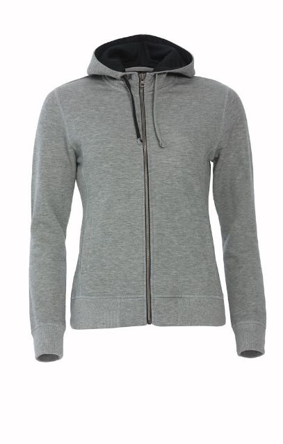 Afbeeldingen van Classic hoody full zip ds grijsmel. m