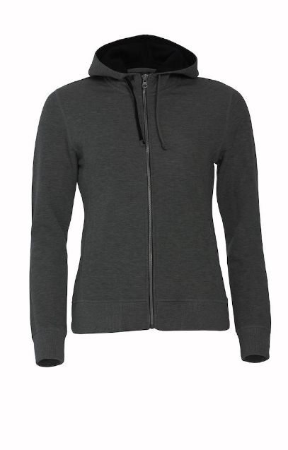 Afbeeldingen van Classic hoody full zip ds antraciet l