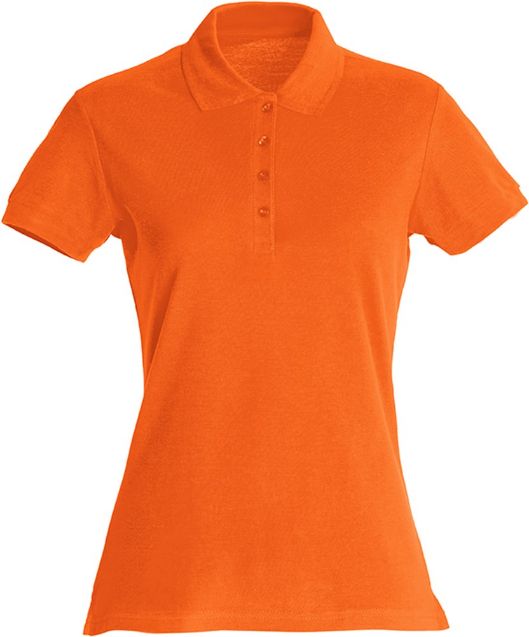 Afbeeldingen van Basic Polo Ladies diep-oranje xxl