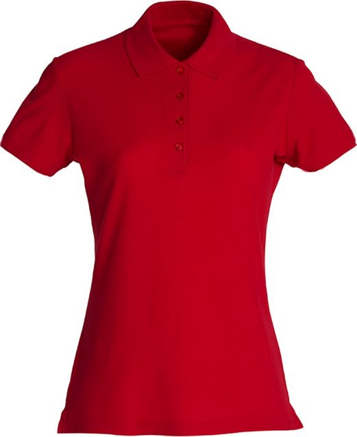 Afbeeldingen van Basic Polo Ladies rood l