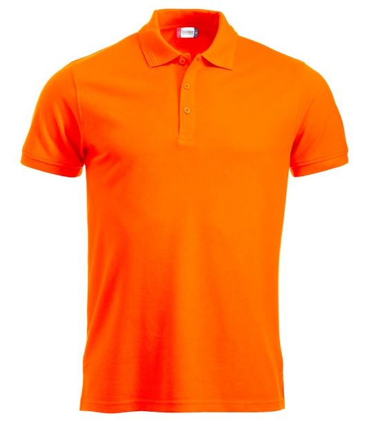 Afbeeldingen van Manhattan heren polo sign. oranje m
