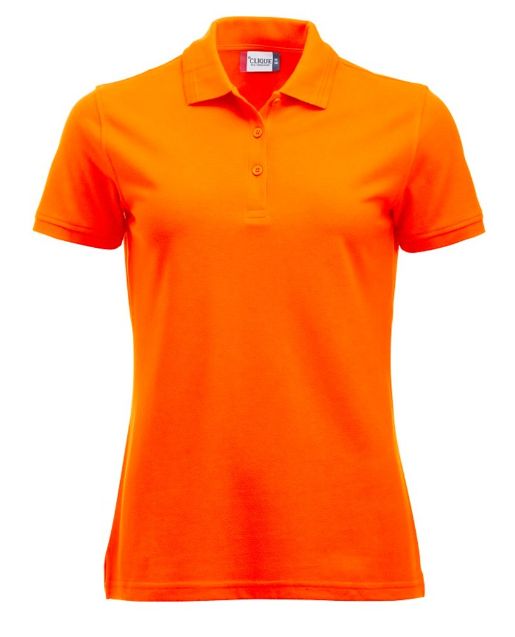 Afbeeldingen van Manhattan dames polo sign. oranje l
