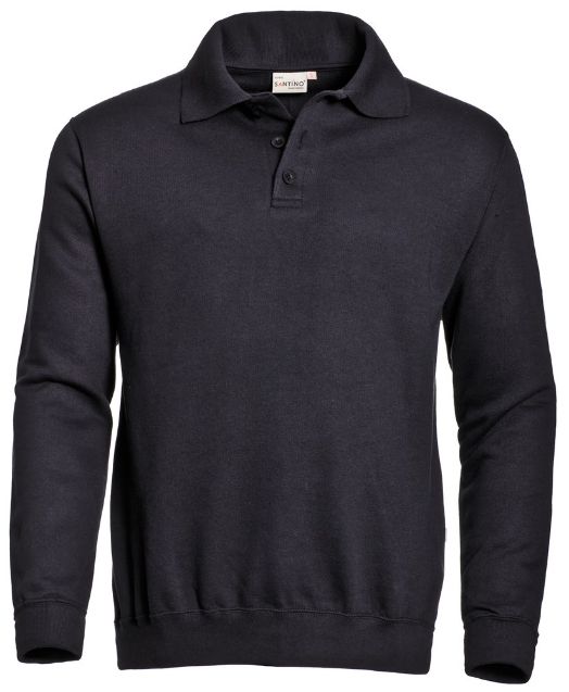 Afbeeldingen van Polosweater santino robin m.blauw,l
