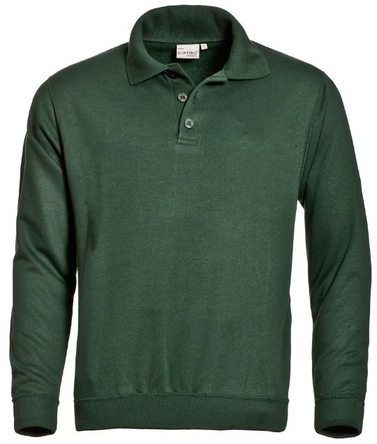 Afbeeldingen van Polosweater santino robin d.groen, m