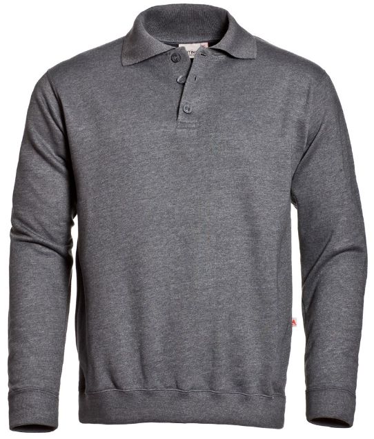 Afbeeldingen van Polosweater santino robin d.grijs, m