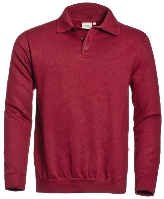 Afbeeldingen van Polosweater santino robin bordeaux, s