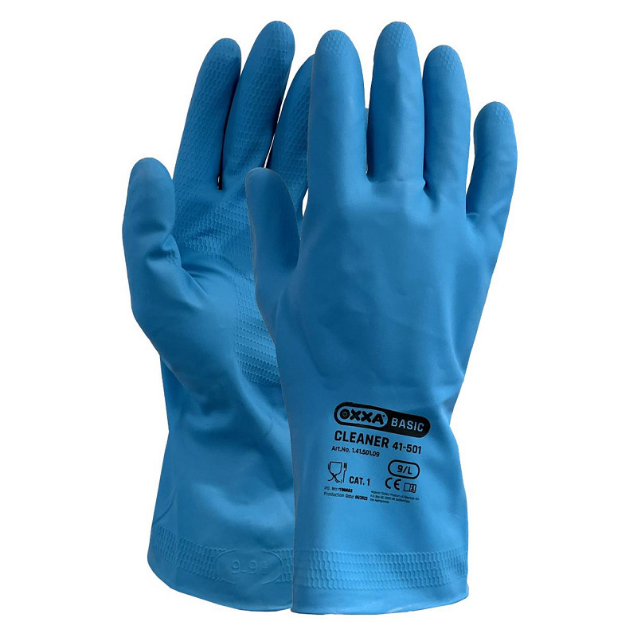 Afbeeldingen van Latex huishoudhandschoen blauw 8