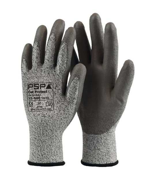 Afbeeldingen van 15-600 Cut Protect Cut D PU Grey Werkhan