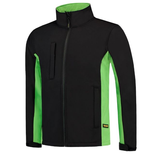 Afbeeldingen van TC Softshell 402002 zwart/lime S